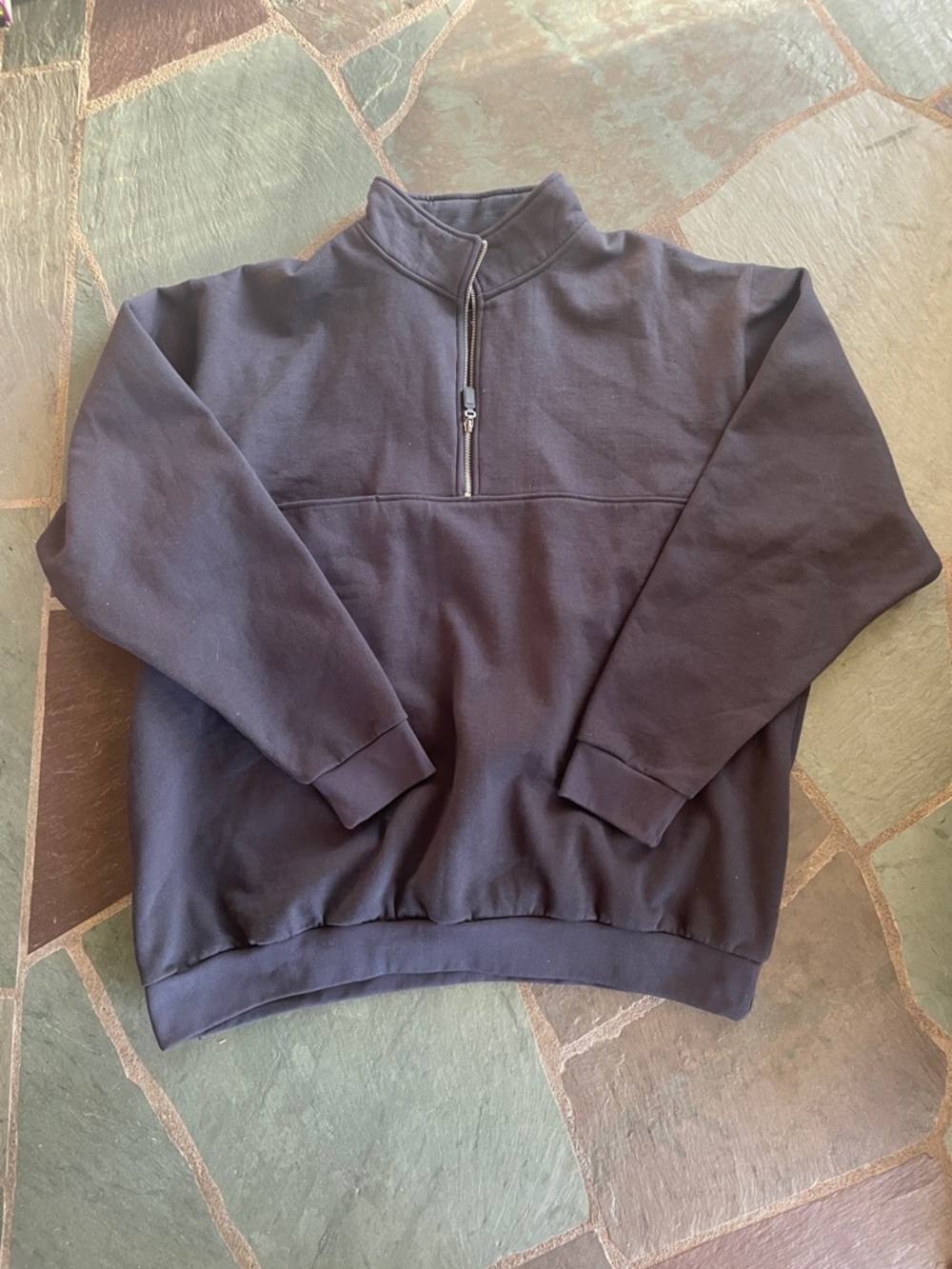 NWOT Charles River Apparel Men's Black Half-Zip Pullover Sweater